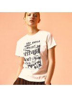 韓國PRENDA - ART COMFY PIGMENT TEE CREAM